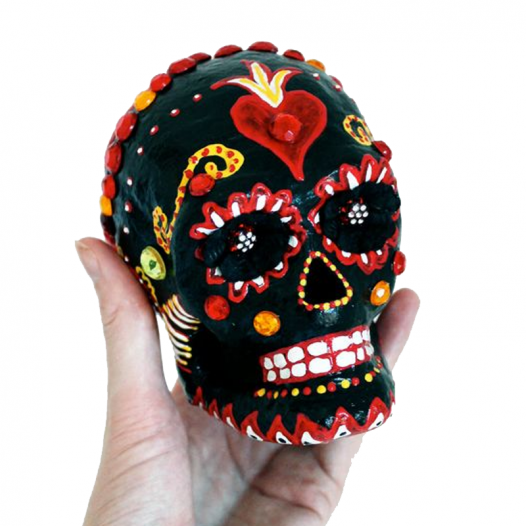 Papier-Mâché Skull Papier-Mâché Skull