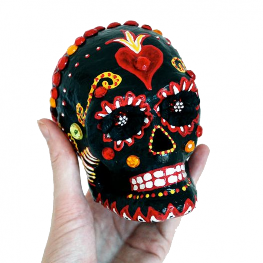 Papier-Mâché Skull