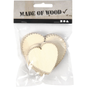 Decorative Wooden Hearts (12 Pcs)