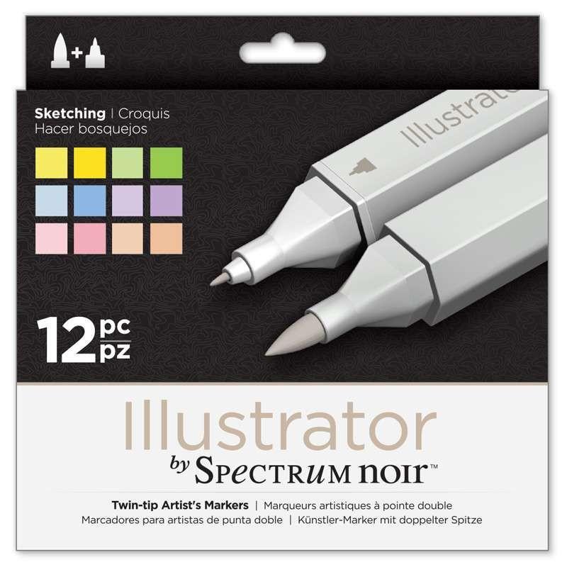 Illustrator Marker Set of 12: Sketching