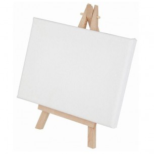 Simply Mini Rectangular White Canvas