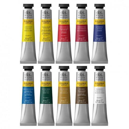 Galeria Acrylic Colour Set (10 x 20ml)