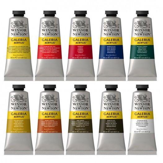 Galeria Acrylic Colour Set (10 x 60ml)