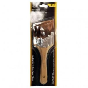 Angular Brown Taklon Large Area Brush Set (3pc)