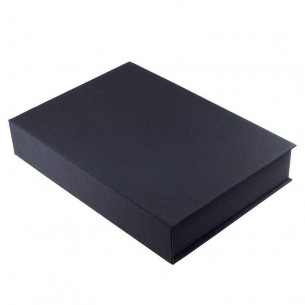 Deep Black Lined Archival Boxes