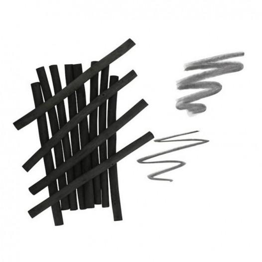 Generals Willow Charcoal - 5 Assorted Sticks with Kneaded Eraser