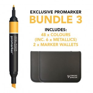 ProMarker Bundle 3: 48 Colours + 2 Wallets (C&W Exclusive)