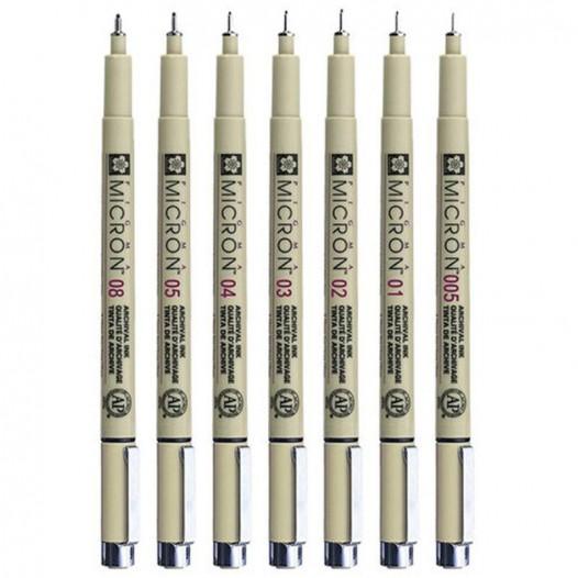 Pigma Micron Black Drawing Pens