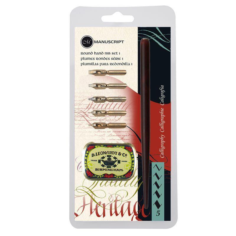 Round Hand Calligraphy Dip Pen Set 1