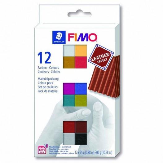 Fimo Leather Effect Set (12 Half Blocks) Fimo Leather Effect Set (12 Half Blocks)