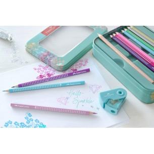 Sparkle Colour Pencil Tin + Free Sharpener (21pc)