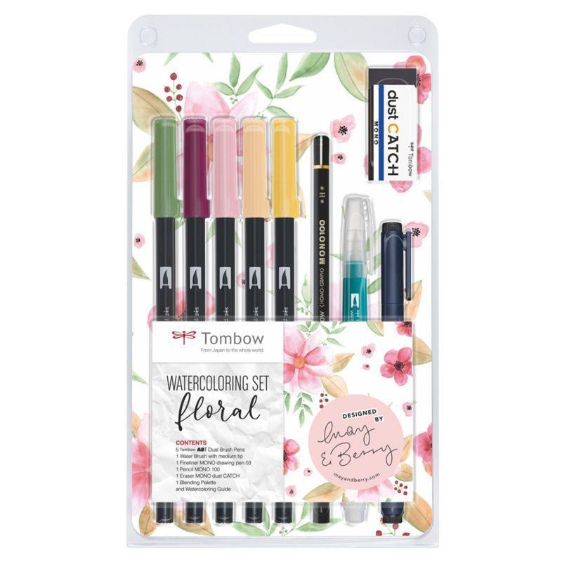 ABT Dual Brush Pen Floral Watercolour Set