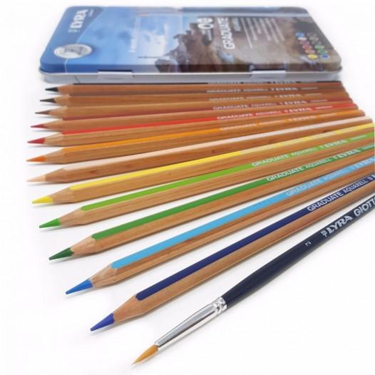 Graduate Aquarell Watercolour Pencil Tin of 12 Graduate Aquarell Watercolour Pencil Tin of 12
