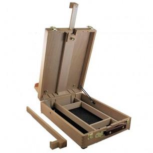 A view of the inside of a Daler- Rowney Edinburgh Table Box Easel A view of the inside of a Daler- Rowney Edinburgh Table Box Easel