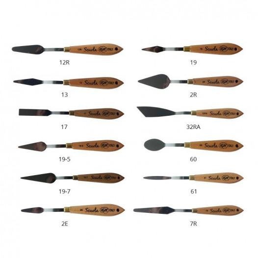 RGM Scuola Wooden Handle Artist Palette Knives RGM Scuola Wooden Handle Artist Palette Knives