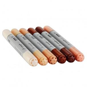 Ciao Marker Set of 6: Skin Tones Ciao Marker Set of 6: Skin Tones