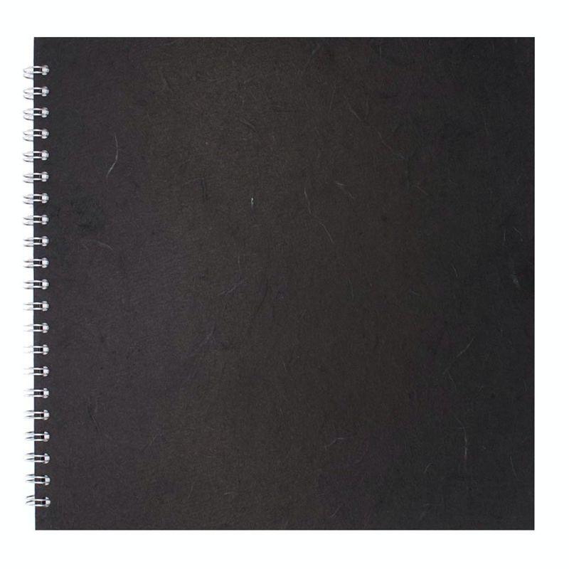 Posh Silk Pig Hardback Square Sketchbooks: Black