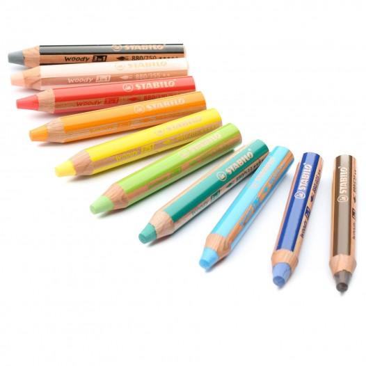 Woody 3-In-1 Pencil Set (10pc) Woody 3-In-1 Pencil Set (10pc)