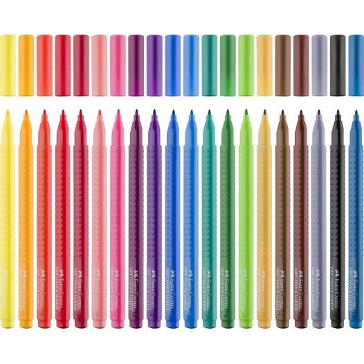 Faber Castell Fibre Tip Colour Pens Pack of 12 / 20 Colours Markers 