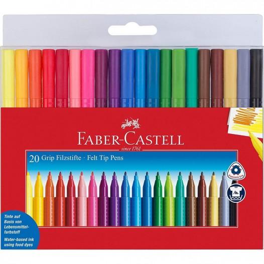 Grip Felt Tip Pen Set of 20