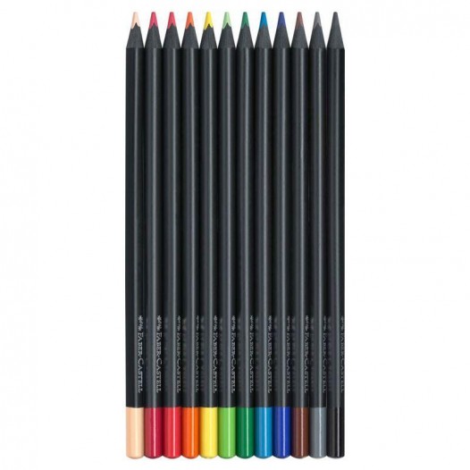 Black Edition Colour Pencil Wallet (12pc)