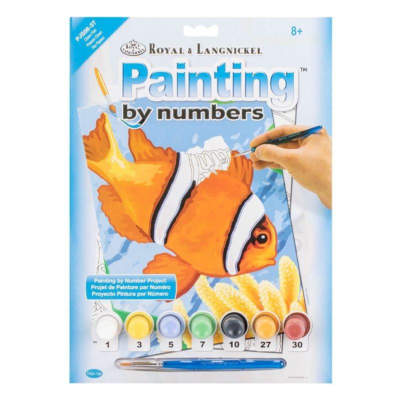 Royal & Langnickel Junior Painting By Numbers Set Clown Fish Cowling