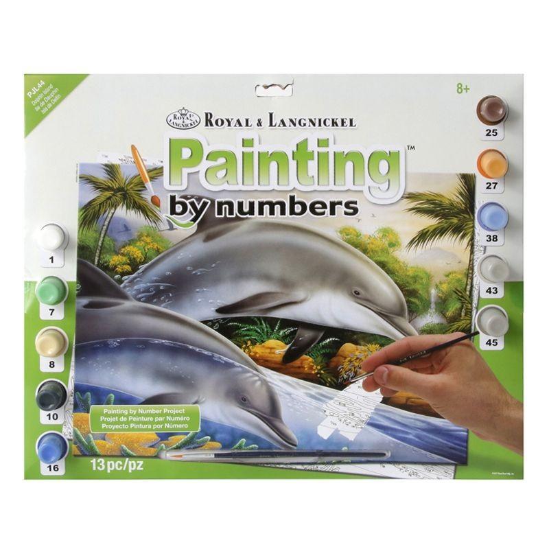 Royal & Langnickel Junior Painting By Numbers Set Dolphin Island
