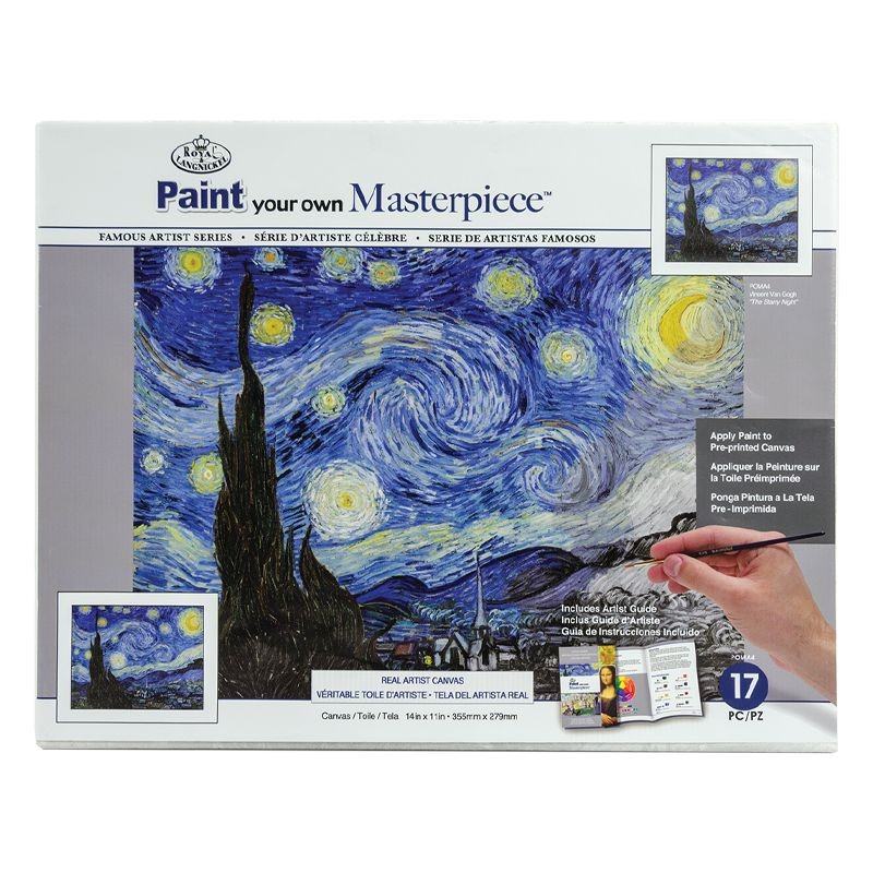 Royal & Langnickel Masterpiece Painting By Numbers Set Starry Night