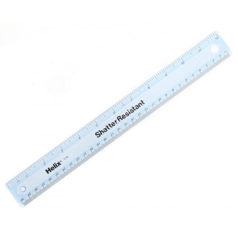 Shatter Resistant Ruler (30cm)