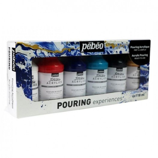 Pouring Experiences Studio Acrylic Paint Set (6 x 118ml)