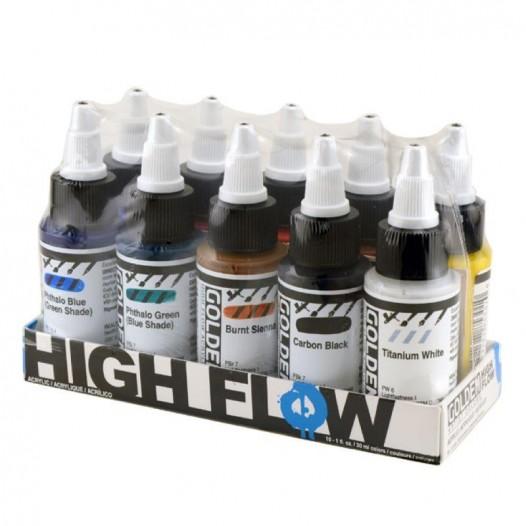 High Flow Acrylic Ink Set (10 x 30ml) High Flow Acrylic Ink Set (10 x 30ml)