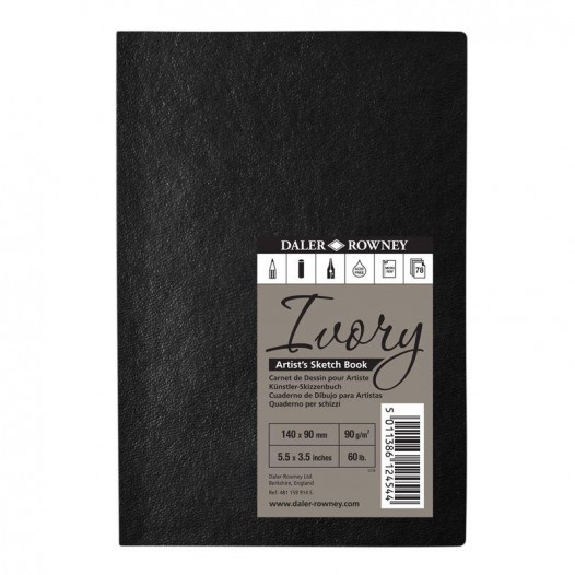 Ivory Hardback "Soft-Touch Cover" Sketchbook