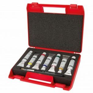 Akademie Oil Colour Red Box Set (7 x 20ml + Brush) Akademie Oil Colour Red Box Set (7 x 20ml + Brush)