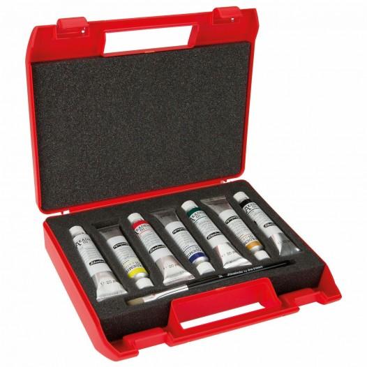Akademie Oil Colour Red Box Set (7 x 20ml + Brush) Akademie Oil Colour Red Box Set (7 x 20ml + Brush)