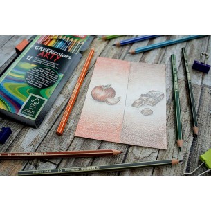 GREENcolors Arty Pencil Wallet of 12