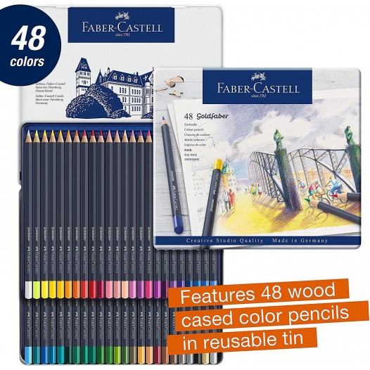 Goldfaber Colour Pencil Tin (48pc)