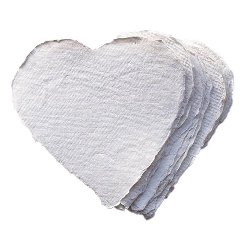 White Paper Hearts (Pack of 20)