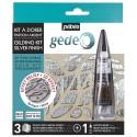 Gedeo Mirror Effect Kit - 3D Mixtion Relief & 3 Silver Foils