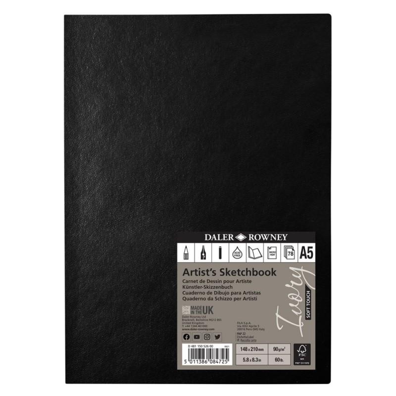 Ivory Hardback "Soft-Touch Cover" Sketchbook