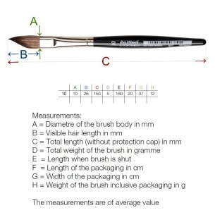 Series 987XS Casaneo Miniature Sword Brush (no.10)