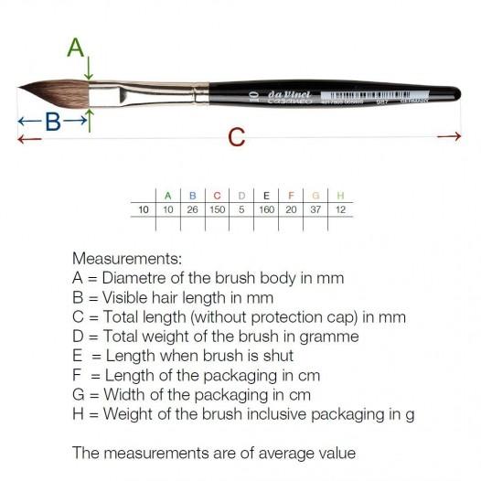 Casaneo 987XS Sword Miniature Brush No.10 Casaneo 987XS Sword Miniature Brush No.10