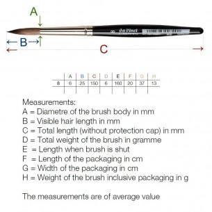 Casaneo 988XS Round Miniature Brush No.8 Casaneo 988XS Round Miniature Brush No.8