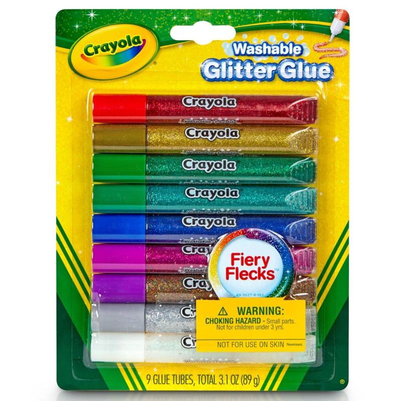 Washable Glitter Glue - Pack of 9