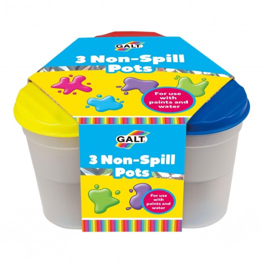 Non-Spill Paint Pots - Pack of 3