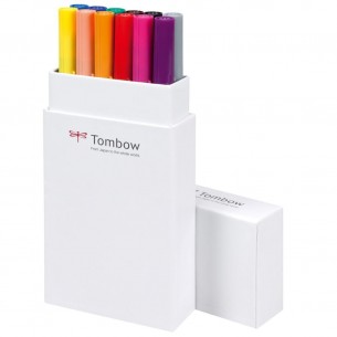 ABT Dual Brush Pen Box of 12 Primary Colours