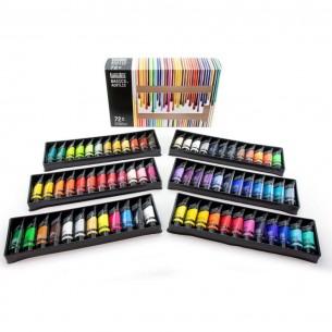 BASICS Acrylic Colour Complete Set (72 x 22ml)