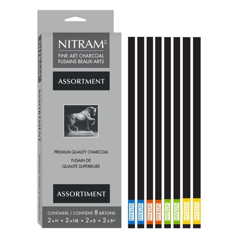 Assorted Charcoal Set - 8 Sticks