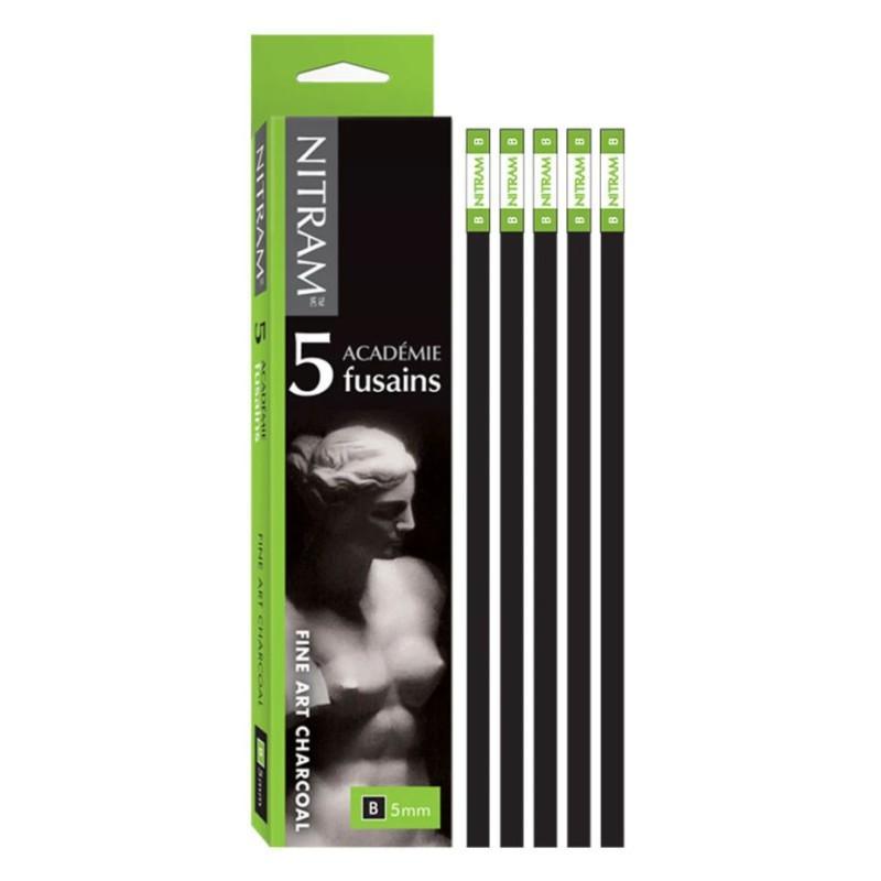 5mm B Charcoal Sticks (5pc)