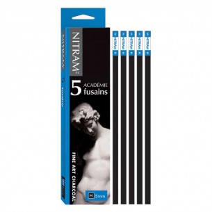 Charcoal Grade H (hard) - Pack of 5