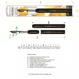 Series 1597TP Casaneo Pocket Slanted Brush (individual)